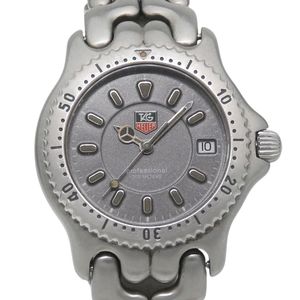 TAG HEUER Professional Watch WG1213-KO Stainless Steel Quartz Analog Display Gray Dial Men's [Used]