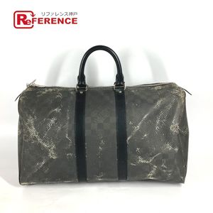 LOUIS VUITTON DU4111 Damier Carbon Keepall 45 Boston Bag