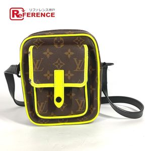 LOUIS VUITTON RFIC Monogram Macassar Christopher Wearable Wallet Shoulder Bag