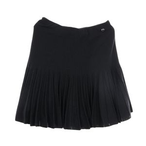 [Used] Chanel Pleated Knit Skirt P47177V05960 Black Wool Cashmere Pleated Skirt Women's Used A