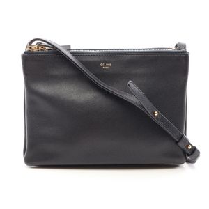 [Used] Celine CELINE Shoulder Bag TRIO SMALL Trio Small Leather Trio Women's Used B