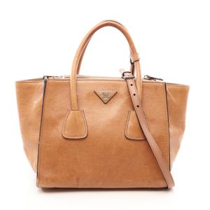 【二手】Prada PRADA 手提包 2WAY 皮革雙肩包 女士二手 B