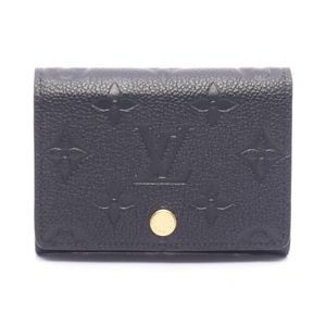 [Used] Louis LOUIS VUITTON Card Case Enveloppe Carte de Visite Monogram Empreinte Noir M27908 Noir Leather Enveloppe Carte de Visite