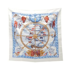 【中古】 エルメス HERMES スカーフ カレ90 VIVE LE VENT シルク カレ90 レディース Used A