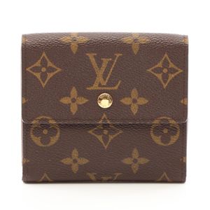 [Used] Louis Vuitton LOUIS VUITTON Tri-fold Wallet Portemonnaie Billet Carte Credit Monogram M61652 Leather Portemonnaie Billet Carte Credit Women's
