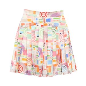 [Used] Chanel CHANEL Skirt Coco Mark Pleated P61305V46642 Multi Silk Pleated Skirt Women's Used A