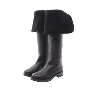 [Used] Louis LOUIS VUITTON Monogram Thigh-High Sheepskin Long Boots for Women, Used A