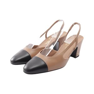 [Used] Chanel CHANEL Pumps Coco Mark Slingback G31318 Leather Pumps Women's Used A