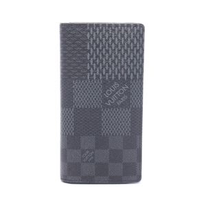 [Used] Louis Vuitton LOUIS VUITTON Bi-fold Long Wallet Portefeuille Brazza Damier Graphite 3D N60436 Other Portefeuille Brazza Men's Used A