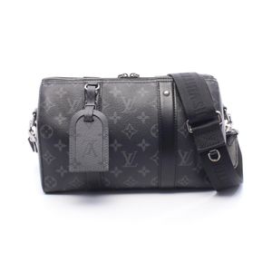 [Used] Louis LOUIS VUITTON City Keepall Shoulder Bag, Monogram Eclipse Reverse, M45936, PVC Coated Canvas, Leather