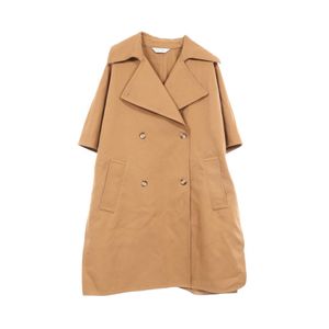 [Used] max Mara Trench Coat CAPE 473608276 Beige Cotton Trench CAPE Coat Women's Used A