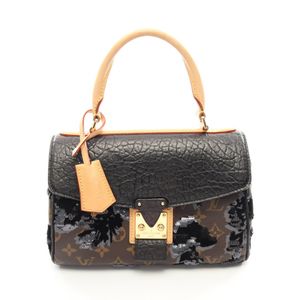 [Used] Louis Vuitton LOUIS VUITTON Handbag Fleur duger Carrousel Monogram M40434 Noir PVC Coated Canvas Leather Fleur duger Carrousel