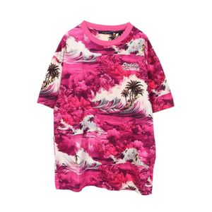 [Used] LOUIS VUITTON Short-Sleeve T-Shirt, All-Over Surf Print, RM242MM NPG HRY20W, Pink, Cotton, Men's, Used A