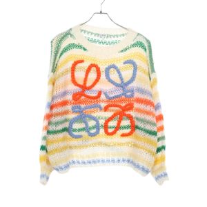 【二手】 LOEWE羊毛馬海毛毛衣 Anagram Border S359Y14KAA 女款