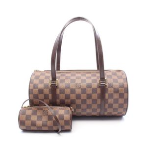 [Used] Louis LOUIS VUITTON Papillon 30 Damier Ebene Handbag N51303 PVC Coated Canvas Leather Papillon GM Women's Used A