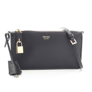 【二手】Prada PRADA 單肩包 手機袋 2WAY 1ZT108053F0002 Saffiano 皮革手機袋 女士 全新