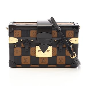 [Used] Louis LOUIS VUITTON Petite Malle Monogram Reverse Shoulder Bag M53253 PVC Coated Canvas Leather Petite Malle Women's