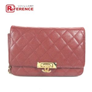 CHANEL 2450**** CC Coco Mark Coco Lock Chain Wallet Long Wallet