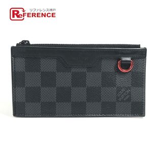 LOUIS VUITTON FH3210 Damier Graphite Utility Coin Card Holder Coin Case