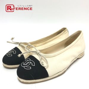 CHANEL Coco Mark Espadrille RIBON Pumps