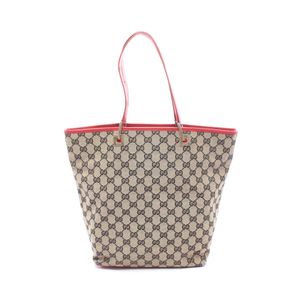 【二手】Gucci 古驰 托特包 GG Canvas 002･1098 米色/红色 帆布 皮革 托特包 女士 Used B