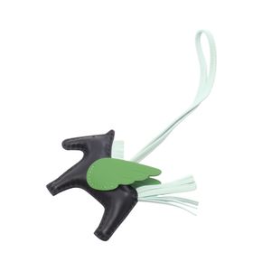【二手】Hermes 爱马仕 Rodeo Pegasus PM 吊坠 Vert Yucca / Vert Menthe 黑色/Vert Yucca/Vert