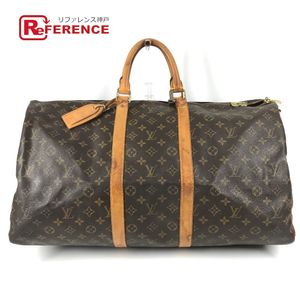 LOUIS VUITTON MB0012 Monogram Keepall Bandoulière 55 Boston Bag