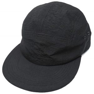 POP TRADING COMPANY 미국산 NYLON 5PANEL CAP 나일론 캠프 캡 1438-343-4682 ONE SIZE BLACK 5패널 제트 캡 모자(기타)【중고】【POP TRADING COMPANY】