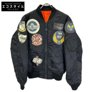 Avirex 6102172 Black Top Gun MA-1 Flight Jacket, Size M [Used]