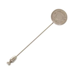 Excellent condition Hermes Sellier pin brooch, silver brooch, accessory 1703 [Used] HERMES