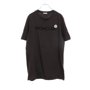 [Used] MONCLER Short-Sleeve T-Shirt, Logo, Crew Neck, Cotton, Men's, Used B