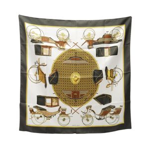 【中古】 エルメス HERMES スカーフ カレ90 LES VOITURES A TRANSFORMATION シルク カレ90 レディース Used A
