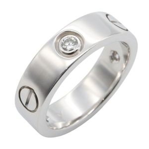 [Pre-owned] Cartier Love Ring 3PD B4032500 K18WG (White Gold) Diamond Love Ring 3PD Unisex Used A
