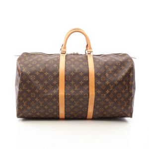 [Used] Louis LOUIS VUITTON Keepall 55 Boston Bag M41424 PVC Coated Canvas Leather Keepall 55 Unisex Used A
