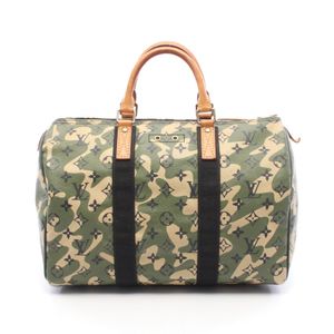 【二手】路易威登LOUIS VUITTON LV x TM Speedy 35 Monogramouflage M95773 PVC塗層帆布皮革 LV x TM Speedy 35 女士