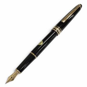極美品□MONTBLANC モンブラン ヴィンテージ マイスターシュテュック クラシック ペン先14K Fニブ 万年筆 ブラック ゴールド 西ドイツ製 メンズ