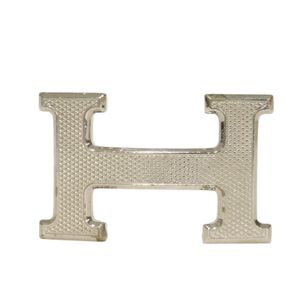 中古 HERMES エルメス Hギヨシェ バックル 32MM ギロッシュ 幾何学模様 Hマーク パラジウム Hベルト メタル シルバー ベルト用