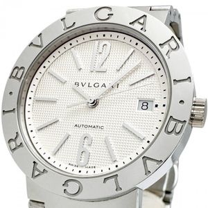 BVLGARI/ Bulgari Bulgari Bulgari BB38SS Watch Stainless Steel Automatic White Dial Silver Strap Men's [Used]
