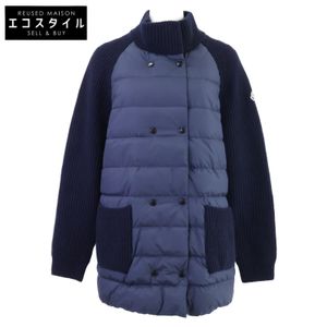 Moncler [Excellent Condition/2023 Model] I20939B00006 CARDIGAN TRICOT Knit/Down Panel Jacket L [Used]