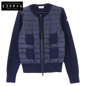 Moncler H20939B51000 CARDIGAN TRICOT Knit/Down Panel Color Jacket S [Used]