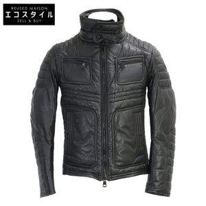 Moncler DIMITRI Lamb Leather Rider's Down Jacket, Size O [Used]