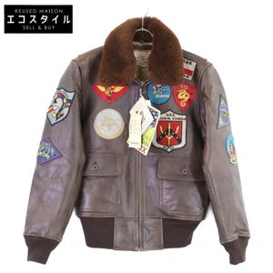 Avirex [New/Domestic Authorized] 6181013 G-1 top Gun Leather Flight Jacket with Boa Shearling Color, Size M [Used]