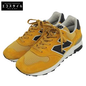 New Balance 미사용급 CONNOISSEUR GUITAR 스웨이드 스니커즈 슈즈 여성용 머스타드 옐로우 24.0cm M1400CL 6(US) [중고]