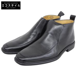 BALLY 신품급 레더 RAZA 미들컷 슈즈 남성용 블랙 7E 6127863 7E【중고】