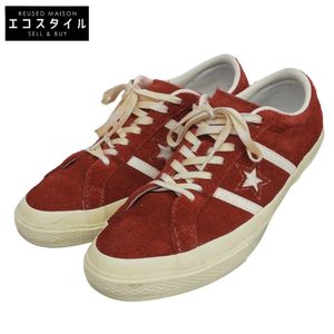 CONVERSE STAR&BARS 스웨이드 스니커즈 남성용 레드 28cm 1SE459 9.5(US) [중고]