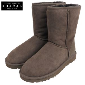 UGG 미사용급 클래식 쇼트 부츠 남성용 브라운 9 5800 9(US) [중고]