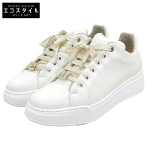Max Mara 미사용급 MXAMAXIVJ 스니커즈 슈즈 여성용 화이트 25.0cm 38 [중고]