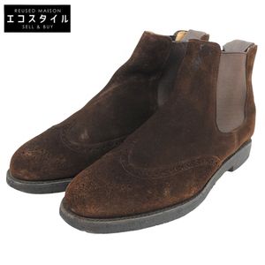치니(CHEANEY) REGENT 스웨이드 윙팁 사이드고어 부츠 남성용 브라운 8 1/2 [중고]