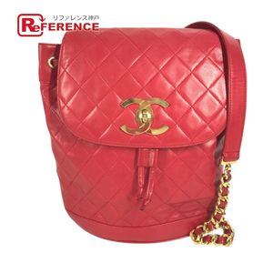 CHANEL 2304570 Vintage Turnlock Closure CC Coco Mark Logo Matelassé Quilted Backpack