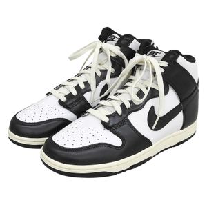 Unused ▲NIKE DQ8581-100 Women's Dunk High Sneakers, Black & White, Size 28cm, Made in Indonesia, Men's, with Box